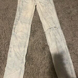 American Eagle Outfitters Light Blue Distressed Jeans